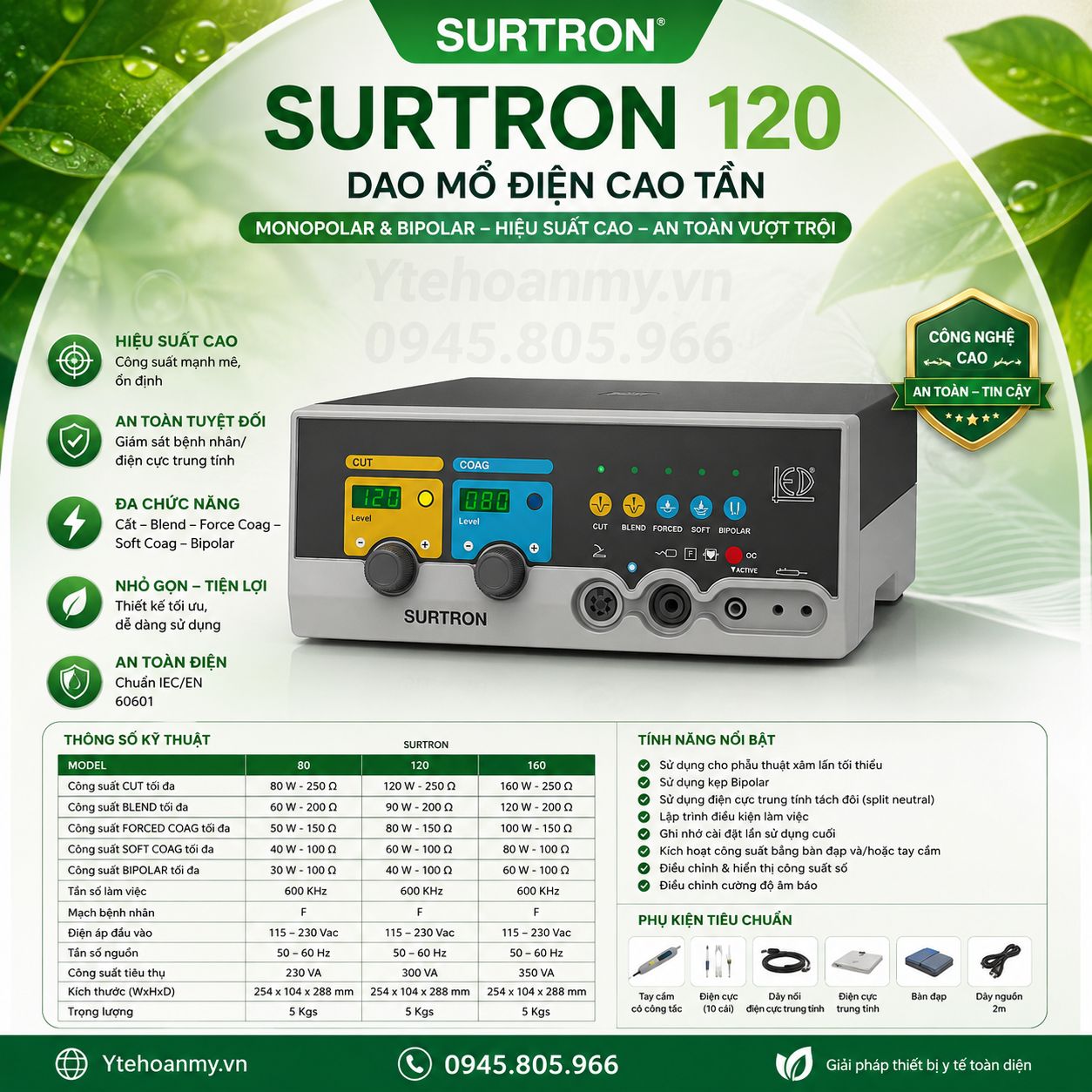Dao mổ điện Surtron Flash 120